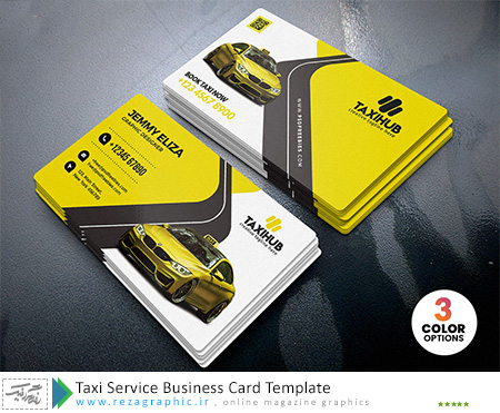 طرح لایه باز کارت ویزیت تاکسی تلفنی و آژانس سری جدید